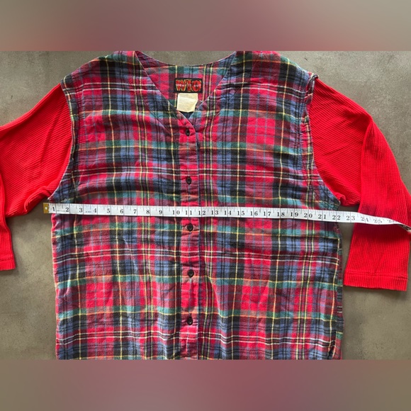 Vintage Grunge Flannel Top| 1990 Style| SZ LARGE - Picture 5 of 6